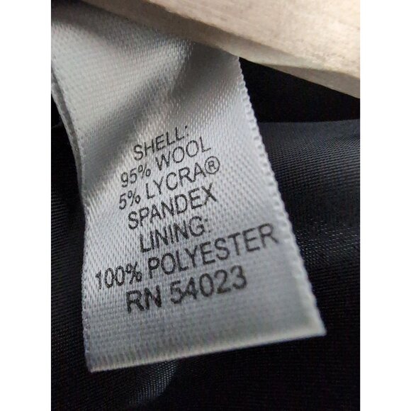 Banana Republic Ryan Fit Trouser Pant Womens 10 L Navy Blue Wool Spandex Career - Picture 7 of 14